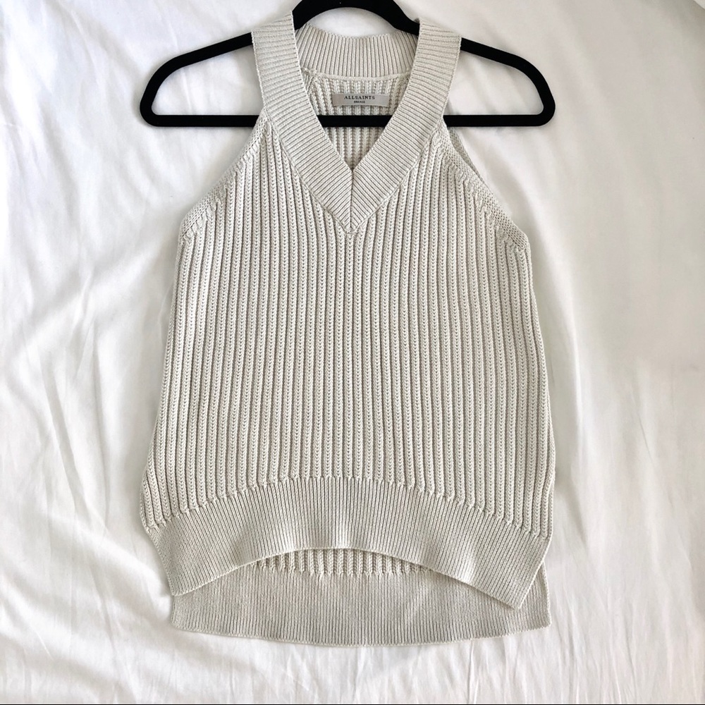 ALL SAINTS Brand New V Neck Knit Top